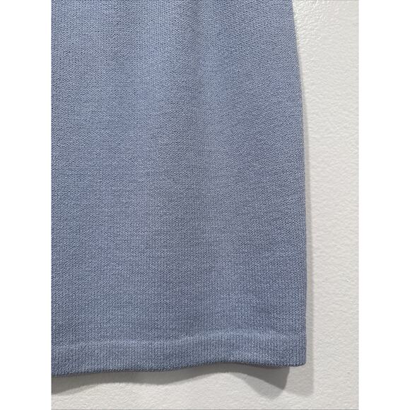 St. John Collection Light Blue Pencil Skirt Women’s Size 2 Santana Knit Classic - Picture 3 of 6